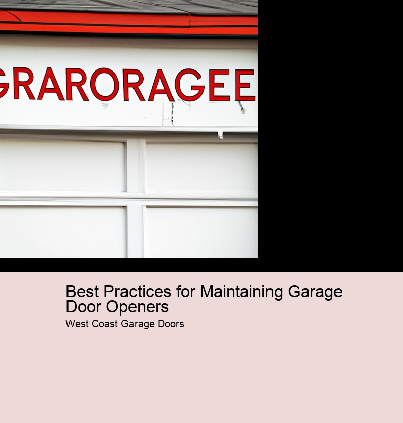 Best Practices for Maintaining Garage Door Openers