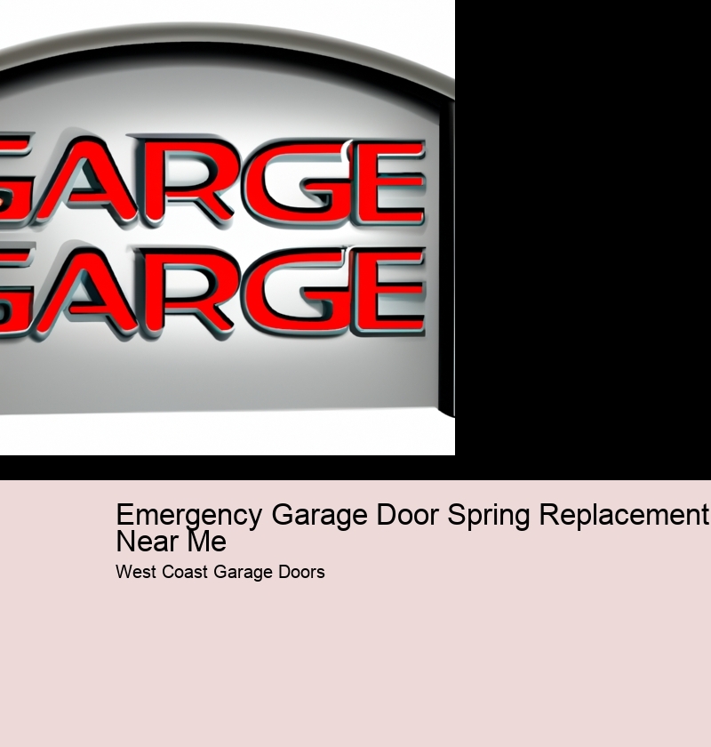 Emergency Garage Door Spring Replacement Near Me