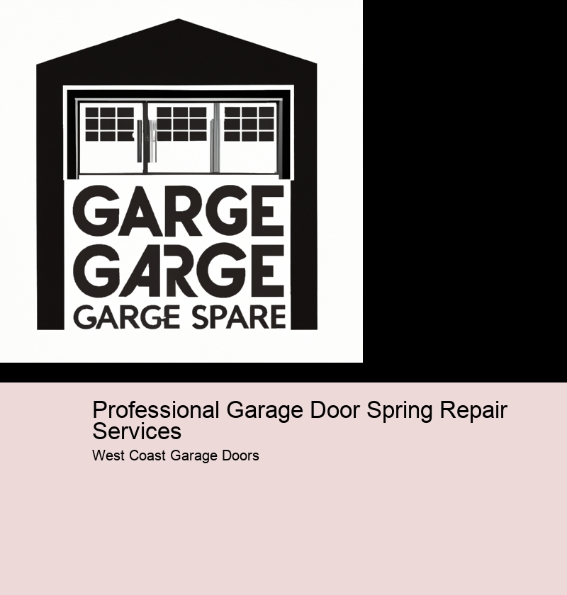 Professional Garage Door Spring Repair Services